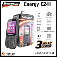 Energizer Smart Feature Phone E241 (3G) -  Dual Sim - Support Whatsapp + Social Media -  3 Years War