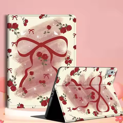 Cherry Bow Creative Pattern For Lenovo Tab Xiaoxin Pad 700 Y900 Gen4 K10 P11 GT K11 3rd P11 P12 Plus