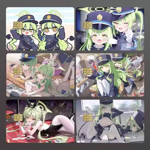 Blue Archive Tachibana Nozomi Credit Skin Cover Card Stickers 4PCS Film Bus Pass Front Decoration Ba