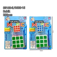(6688-15) MAGIC CUBE - 3x3 BASE WHITE MAGIC RUBIK TOY