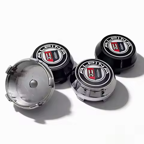 4pcs Alpina Logo Emblem Badge Car Wheel Center Caps 60MM Clips 56MM Wheels Hub High Cap Rim Hubcaps 