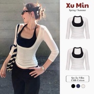 Xu Min Min T-shirt Set (Set 2 Piece) Cotton Body Trendy (Shirt Set 2 Half SleevePiece)