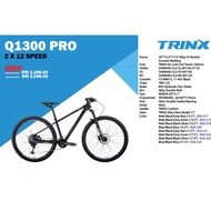 Trinx Bicycle Q1300 PRO - Mountain Bike 29 Wheel - 2✘12 Shimano Slx