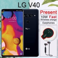 Used Original Set 95 new LG V40 6GB RAM &amp; 64/128 GB ROM Smart phone