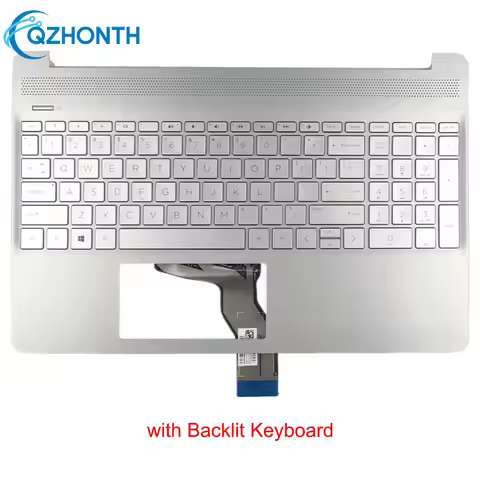 New Palmrest Upper Case For HP 15-EF 15-DY 15S-EQ 15-EF0023DX with Keyboard (No Fingerprint Hole) L6