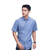 Dcash Oxford Gray Short Shirt