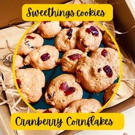 Cranberry Cornflakes Cookies Sweethings.cookies biskut raya