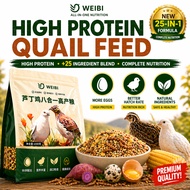 Quail Feed High Protein | Egg Yolk Mealworms Veg Mix | Pet Quail Food | Chicken Feed 1KG