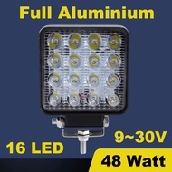 Lampu LED Sorot Tembak Worklight Mobil Motor 48 Watt 16 Titik Mata 48Watt Offroad 48W W48 12V 24V Ko