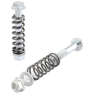 2PCS Car Exhaust Manifold Bolts,M10x1.5mm Exhaust Bolts and Nuts Kit with Springs for Exhaust Gasket