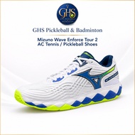 Mizuno Wave Enforce Tour 2 AC Tennis Shoes | Pickleball All Court Shoes | Power Stability Cushioning