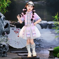 Children Children's Day Children's Ethnic Costumes Girls' Gauze Skirt Princess Skirt Miao's Ethnic H