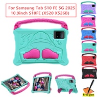 Case Compatible For Samsung Tab S10 FE 5G 2025 10.9inch S10FE X520 X526B Kids EVA Shockproof Tablet 