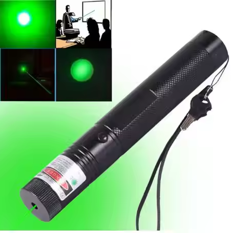 Green Laser Pointer Teaching Tool Pet LED Flashlight Automatic Cat Toys Laser Focus Adjustable Lazer