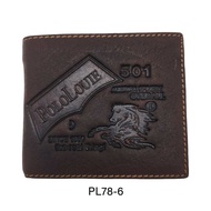 Original Polo Louie Mens Genuine Cow Leather Smart Wallet Dompet Lelaki Kulit Lembu