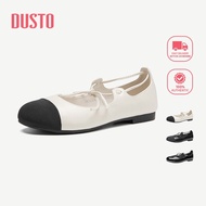 DUSTO Low Heel Women's Shoes Flat Shoes Thin Strap Design Stitching Material DW26C0200A
