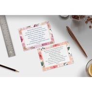 1PC POST CARD SIZE Bible Verse Cards, Christian Gifts, Encouragement Cards