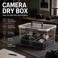 Camera dry box Camera dry cabinet Sealed storage box Mildew-proof sealed storage box With digital th