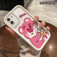 Casing Hp Samsung Galaxy A03 Case pola Kartun Winnie Bear desain baru Inklusif pencegahan jatuh sili