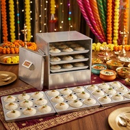 Commercial Aluminium 36 Idli Maker Box Steamer Heavy Duty 36 Cavity Idli Cooker Gas Stove Kitchen Us