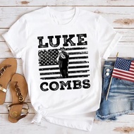 Luke Combs Usa Flag T-Shirt Luke Combs Graphic Tee 2024 Tour Luke Combs Shirt