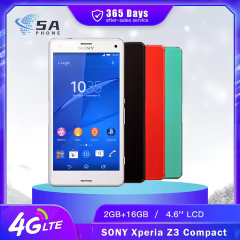 Original Sony Xperia Z3 Compact D5803 4G Mobile Phone Japan Version 2GB+16GB 4.6'' 20.7MP Snapdragon
