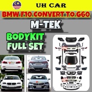 (M-TEK) Bmw F10 2011-2017 Convert To G60 2024 Bodykit Bumper Skirt Skirting Fender Bonnet Head Lamp 