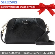 Kate Spade Handbag In Gift Box Crossbody Bag Dumpling Small Convertible Crossbody With Wristlet Strap Black # KA576