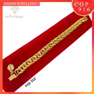 🔥Gelang Tangan Lipan COP916 EMAS KOREA XL SIZE AVAILABLE  PERSIS ORI Bracelet gold plated 24k  BY AMANI JEWELLERY