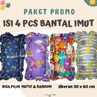 Set Kamar Tidur Paket Murah 4 Pcs Bantal Cinta Imut Lengkap Sarung
