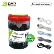 (1 JAR CONTAINS 30PCS) DAP DATA CABLE D-J04T USB TYPE-C DAP CHARGER CABLE DAP CHARGER CABLE D-J04T T