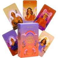 Cute Ladies Cartoon Tarot Cards 10X6cm 78 Pieces Lovely Ladies Board Game Cards Art Collection