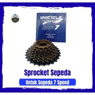 Sprocket Gear Rear Stack Gear 7 Speed Bicycle Freewheel Unicycle