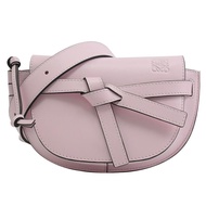 LOEWE Gate Bumbag 綁結壓印LOGO迷你胸口包/腰包.淺粉