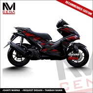 Sticker Decal Aerox 155 Decal Sticker Aerox 155 Striping Aerox Full Body Decal Aerox redenrx