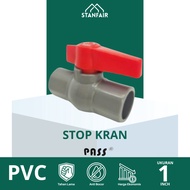 PASS Ball Valve PVC Socket 1" PVC Stop Valve 1" PASS