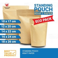 (PACK) ECOPACK Kraft Paper Packaging 12x20 Standing Pouch 12 x 20