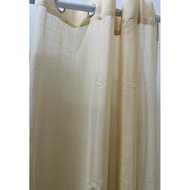 63inches Beige Cross-Linen Sheer Curtain