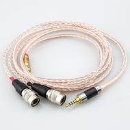 High Quality Audiocrast 7N Pcocc Silver Plated Headphone Upgrade Cable for Dan Clark Audio Mr Speakers Ether Alpha Dog Prime