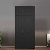 ⚡️LIKE BUG⚡️260CM Extra Height Moden Minimalis Elegan Chennai Wooden Wardrobe almari baju