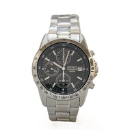 SEIKO mens watches quartz wrist watch analogues stainless BLK SLV SS 7t92-0dw0 Direct from Japan Sec