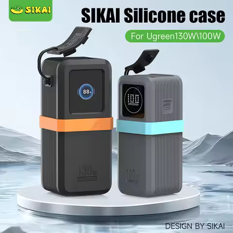 SIKAI Silicone Case for UGREEN Nexode 130W/100W 20000mAh Power Bank Portable Travel Design with Data