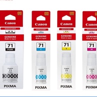 Canon GI-71 BK/C/M/Y  Refill Original For Canon : Pixma G1020 / G2020 / G3020 / G2060 / G3060