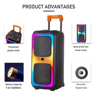 Ndr_1097 Bluetooth portable karaoke speaker.