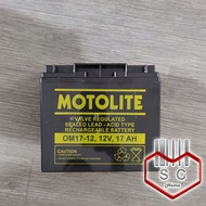 Motolite OM17-12 Rechargeable 12V 17AH Valve Regulated Lead Acid (VRLA) Battery replacement