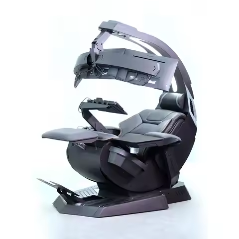 Hot Sale Silla Gamer Workstation zero Gravity Recliner RGB LED Light Speaker predator Scorpion Cockp