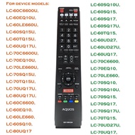 Sharp LED TV Remote Control GB118WJSA with LC-60EQ10 LC-60EQ10U LC-60SQ10 LC-60SQ10U LC-60SQ15 LC-60
