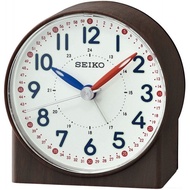 SEIKO Lumibrite® Alarm Clock with Wood Pattern Case QHE168Z