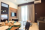 Pangsapuri 55 m² dengan 1 bilik tidur dan 1 bilik mandi peribadi di Tambun (Premium Holiday Suite beside Lost World Tambun)