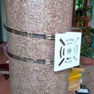 Iron column mounting flange for 10x12 camera + 2 94 cm belts, outdoor camera base for observation 10
